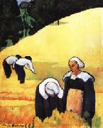 Emile Bernard The Harvest(Breton Landscape) oil painting picture wholesale